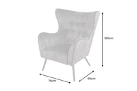 Design XL Sessel AMSTERDAM Samt schwarze Metallbeine Retro Stil