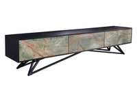 MOUNTAIN SOUL design TV board 200cm hanging/standing marble acacia wood