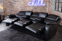 Exklusiver 3er Kinosessel HOLLYWOOD mit Cupholder