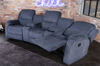 Exklusiver 3er Kinosessel HOLLYWOOD mit Cupholder