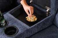 Exklusiver 3er Kinosessel HOLLYWOOD mit Cupholder
