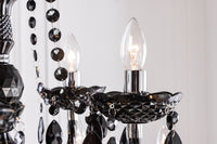 Design Kronleuchter BLACK CRYSTAL XL 80cm schwarz Acryl 15-armig Lüster