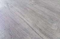 SCORPION Runder Esstisch 120cm grau Mangoholz massiv schwarze Metallbeine Hairpin Legs