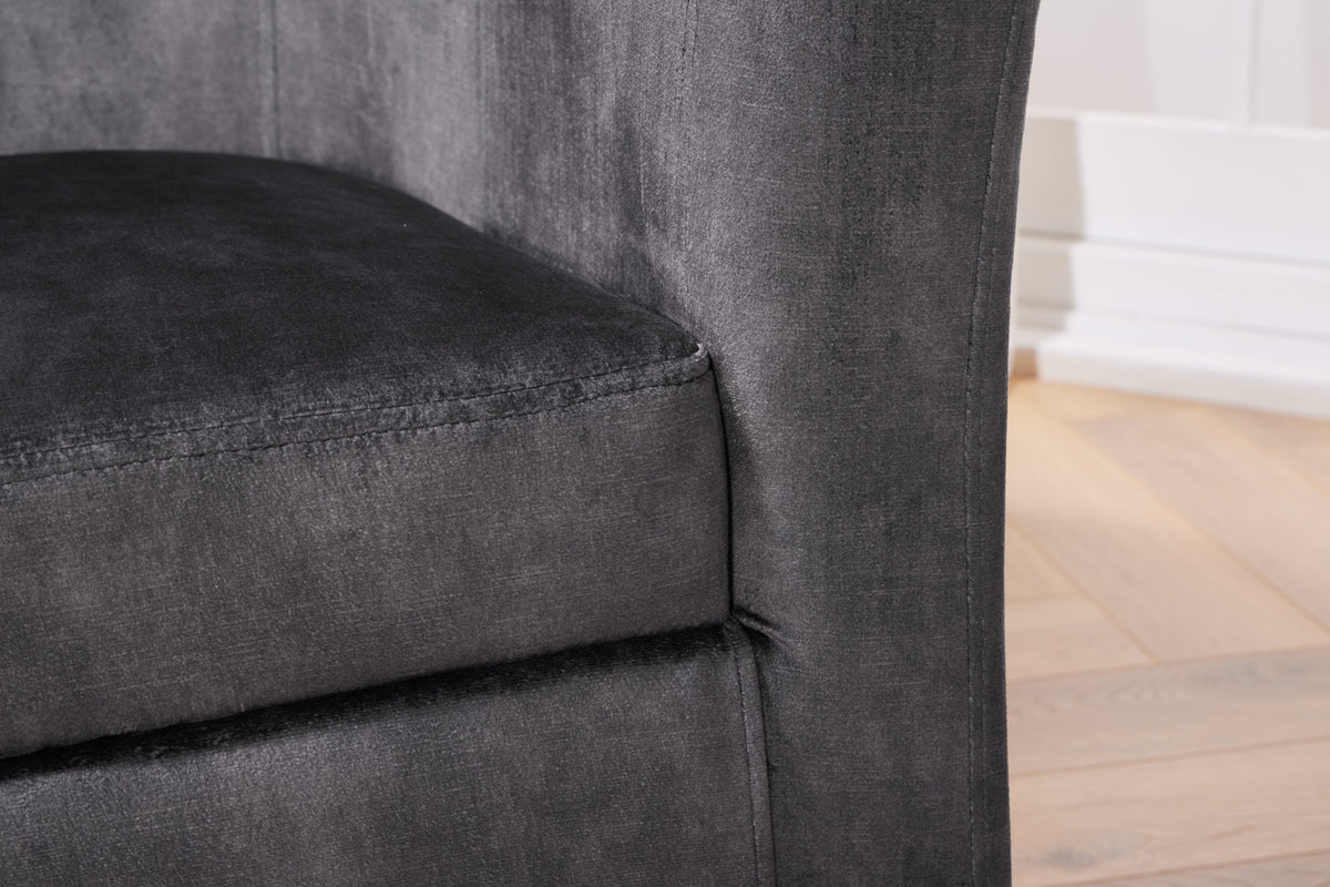 Design Lounge Sessel HEMINGWAY Samt Armlehnen Cocktailsessel