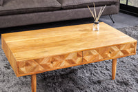 ELEMENTS design side table set of 3 40cm black glass tops in marble look