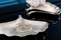 Dekoratives Schalen 3er Set GINKGO 30cm handmade Metall