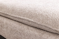 Großer Hocker HEAVEN 100cm Bouclé Polsterhocker Federkern