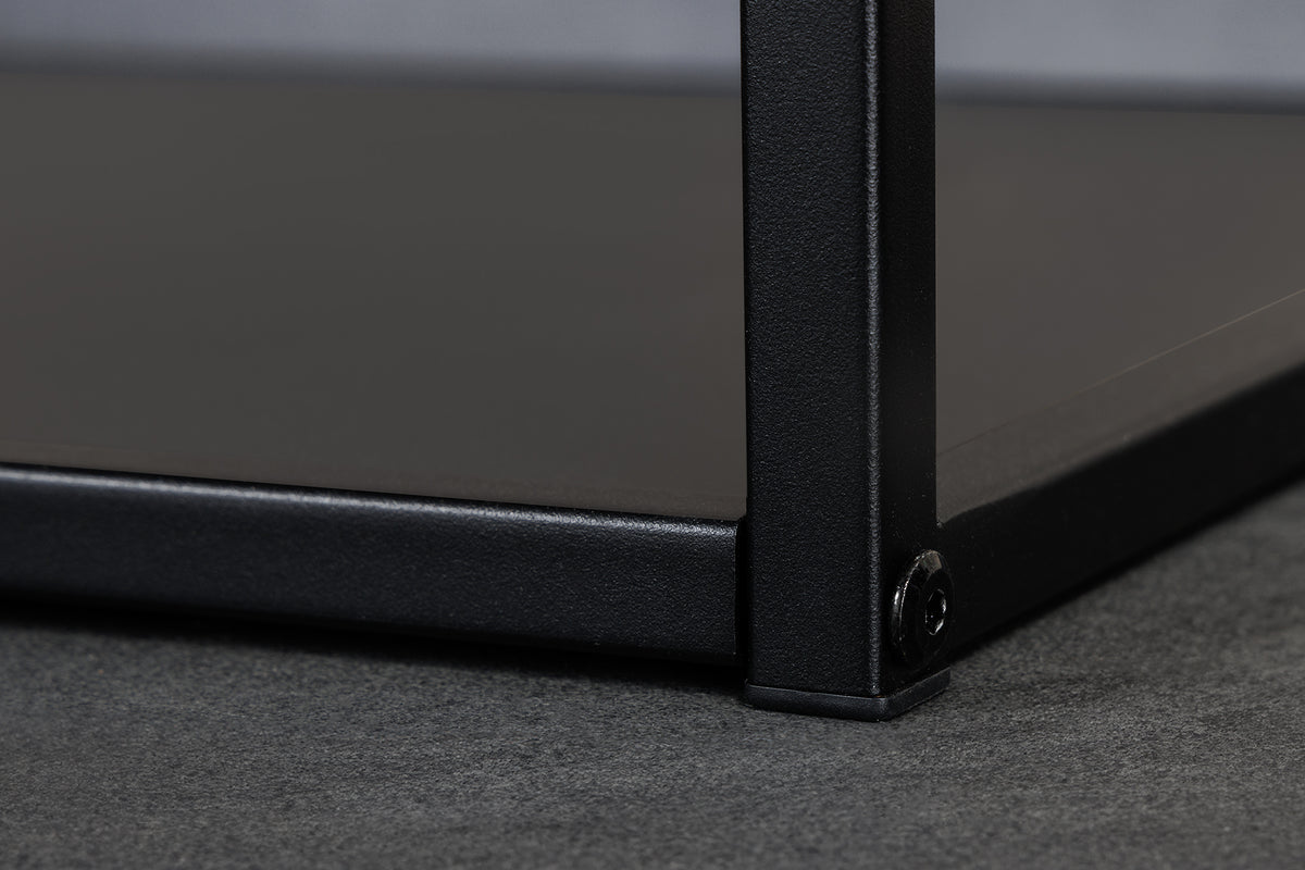 Modernes Bücherregal DURA STEEL 180cm schwarz Metall Standregal Industrial Design