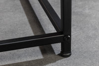 DURA STEEL Industrial console table 100cm black with two shelves