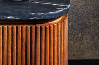 GATSBY Design TV Board 160cm brown matt gold mango wood retro
