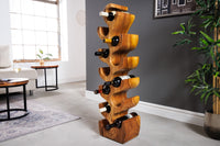 Dekoratives Weinregal ARTE natur Suarholz handmade Flaschenhalter