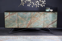 MOUNTAIN SOUL Massivholz Sideboard 175cm echter Naturstein Akazie Anrichte