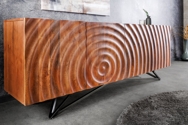 ORGANIC LIVING Solid sideboard 175cm mango wood organic design