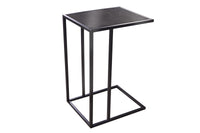Moderner Beistelltisch SLIM LINE 65cm graphit Marmor-Design Metall Laptoptisch
