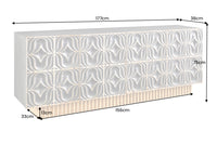 ORGANIC LIVING Solid sideboard 175cm mango wood organic design