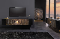 AMAZONAS Solid TV lowboard 160cm brown sheesham wood with tree edge
