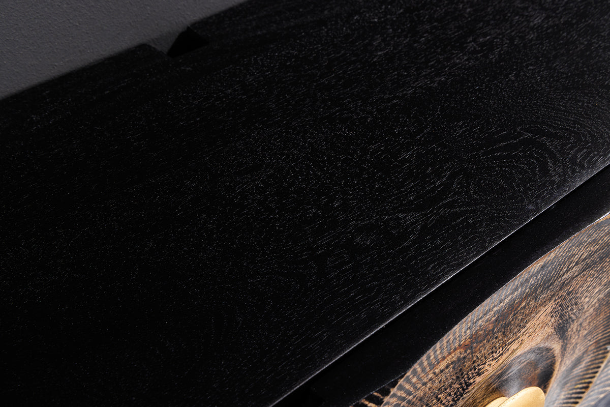 AMAZONAS Solid TV lowboard 160cm brown sheesham wood with tree edge