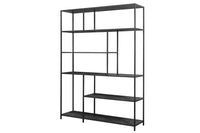 SNAKE Design shelf 165cm oak look bookcase with five shelves