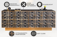 ORGANIC LIVING Solid sideboard 175cm mango wood organic design