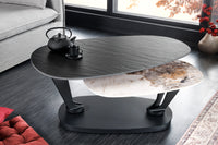 ARCHITECTURE Industrial coffee table 100cm oiled oak black frame