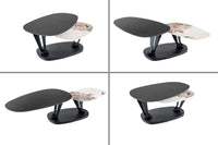 ARCHITECTURE Industrial coffee table 100cm oiled oak black frame