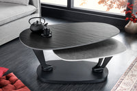 ARCHITECTURE Industrial coffee table 100cm oiled oak black frame