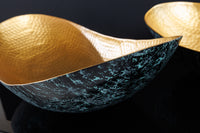 GINKGO Decorative bowl 42cm gold handmade metal