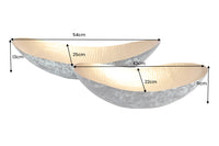 GINKGO Decorative bowl 42cm gold handmade metal