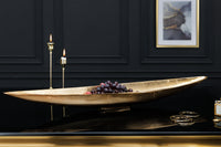 GINKGO Decorative bowl 42cm gold handmade metal