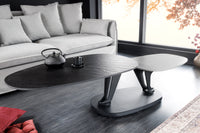 ARCHITECTURE Industrial coffee table 100cm oiled oak black frame