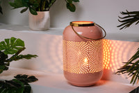 Deko Windlicht CANDLELIGHT 30cm Metall handmade Laterne