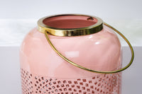 Deko Windlicht CANDLELIGHT 30cm Metall handmade Laterne