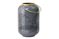 Deko Windlicht CANDLELIGHT 30cm Metall handmade Laterne