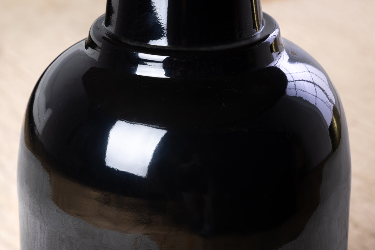 Runder Beistelltisch ELEGANCIA 50cm gold antik schwarz Metall Eisen handmade