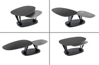 ARCHITECTURE Industrial coffee table 100cm oiled oak black frame