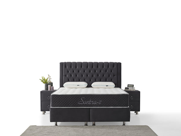 Design Santra-2 Bett, Boxspringbett inkl Matratze