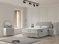 Design Saphira Bett, Boxspringbett inkl Matratze