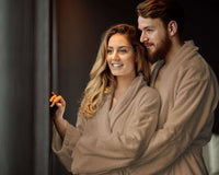 Bademantel aus weischem Frotté