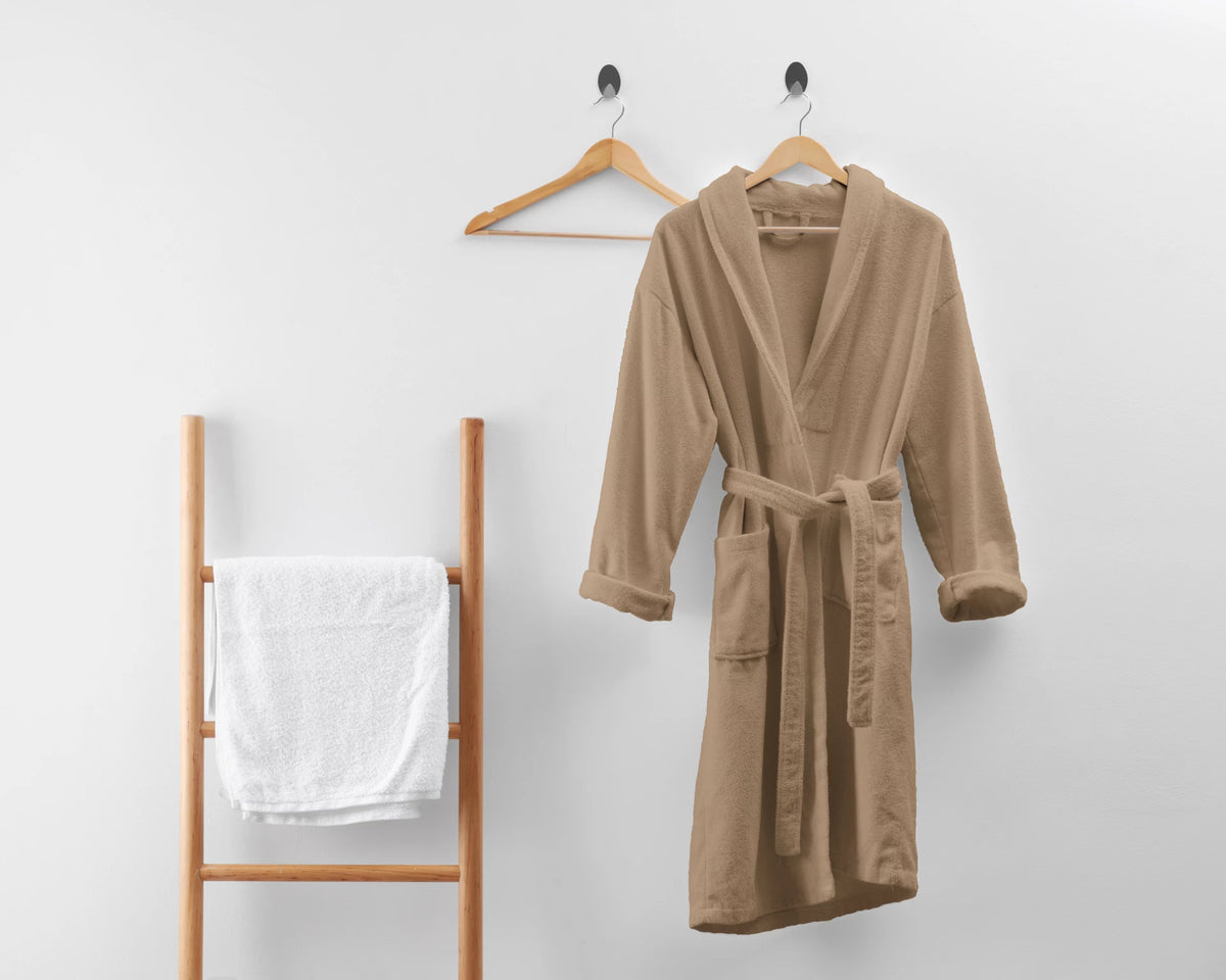 Bathrobe made of soft terry cloth