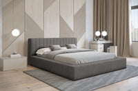 Designer Polsterbett Como mit Stauraum