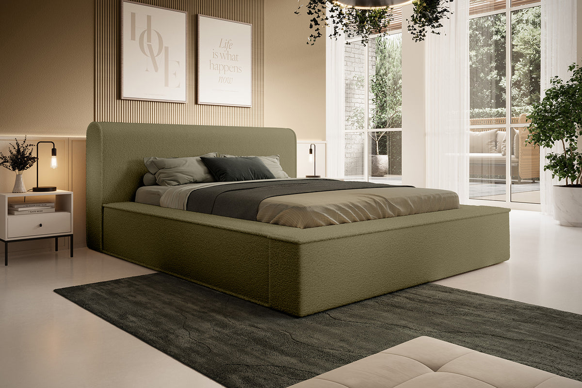 Designer Polsterbett Fatima mit Stauraum