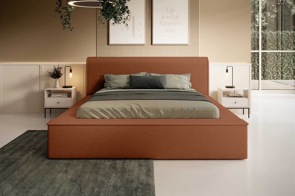 Designer Polsterbett Fatima mit Stauraum