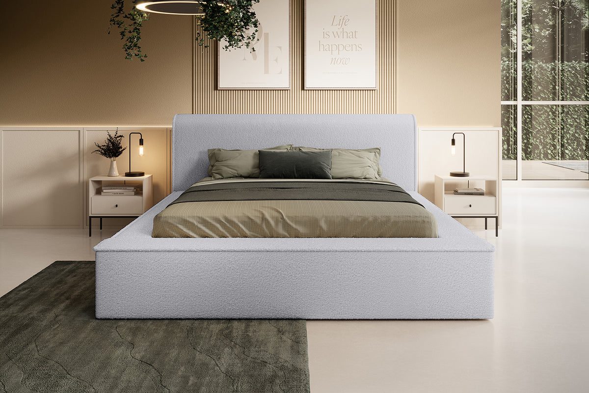 Designer Polsterbett Fatima mit Stauraum