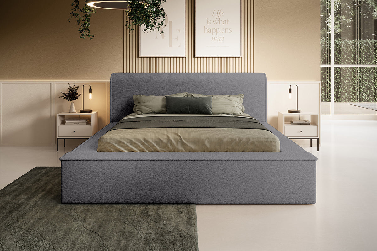 Designer Polsterbett Fatima mit Stauraum