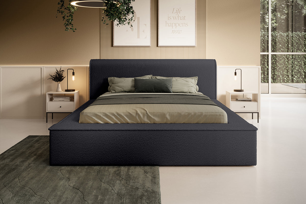 Designer Polsterbett Fatima mit Stauraum