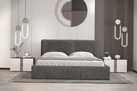 Designer Polsterbett Montana mit Stauraum