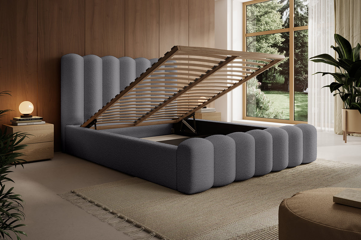 Designer Polsterbett Amore mit Stauraum