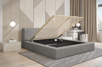 Designer Polsterbett Como mit Stauraum