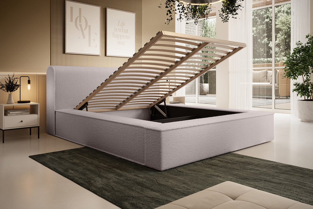 Designer Polsterbett Fatima mit Stauraum