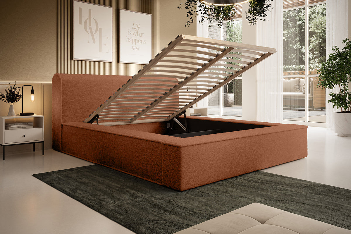 Designer Polsterbett Fatima mit Stauraum